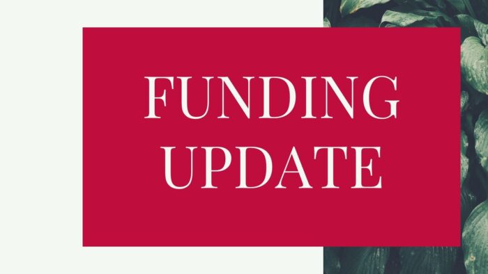Funding update – 3rd September 2025