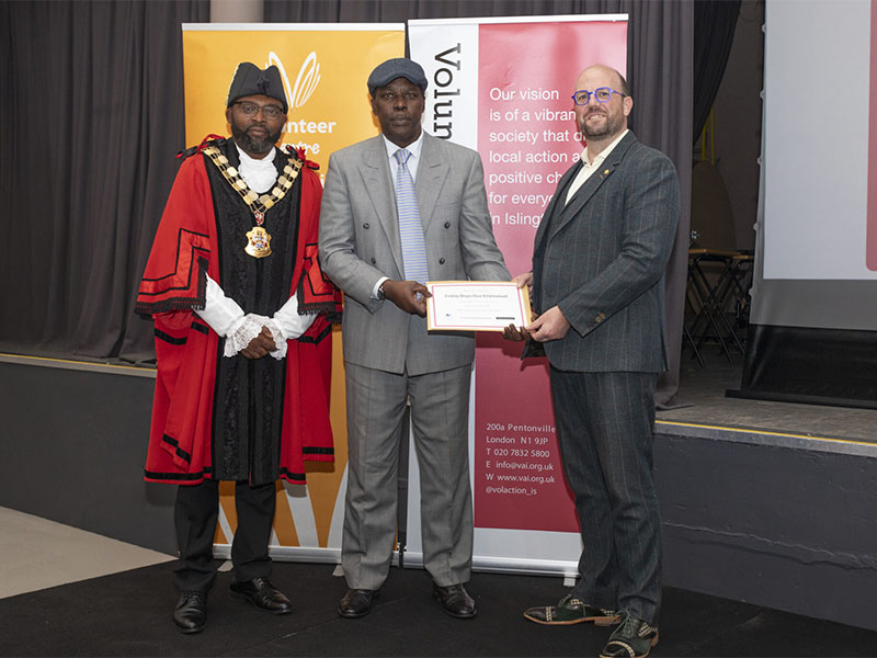 60 plus award 2025 Winner of the 60 + Volunteer of the Year award 2025