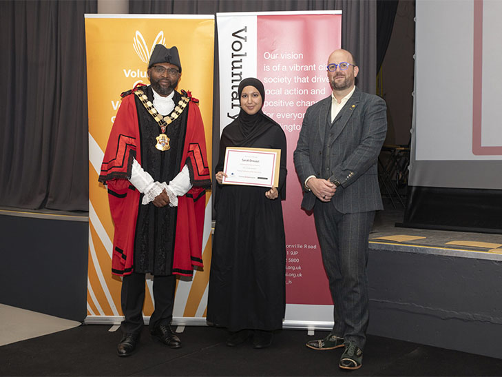 Winner Young Volunteer of the Year award 2025 Winner Young Volunteer of the Year award 2025